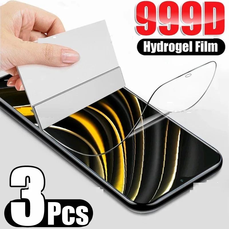 

3PCS Protective Film For Xiaomi Mi max 2 3 Poco F1 F2 Pro X3 NFC Screen Protector On Mi 6 6X A2 8 Lite Mi8 SE Hydrogel Film