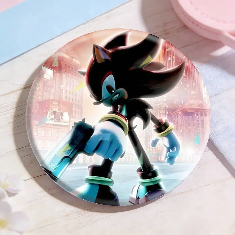Фото Значки-броши Shadows S-Sonics Hedgehog: нишевый дизайн, креативные аксессуары для рюкзаков и лацканов №2