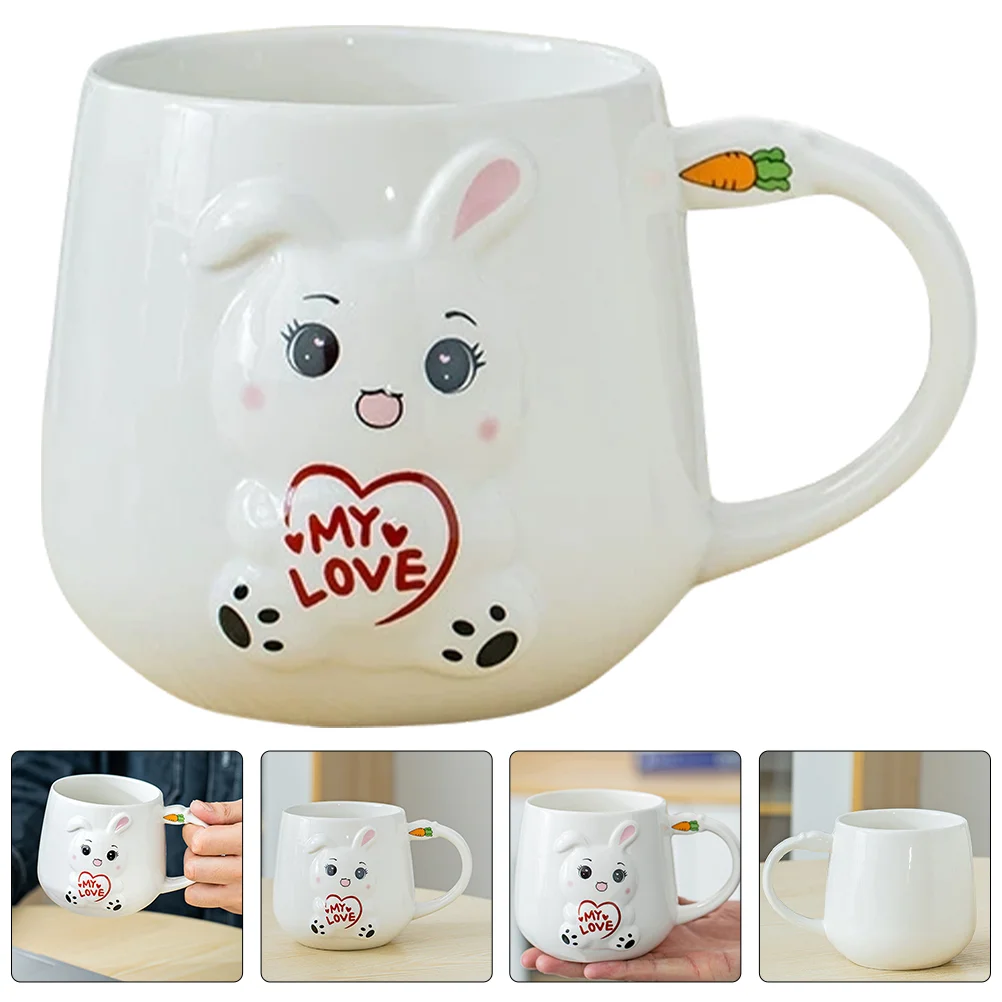

Cup Mug Coffee Ceramic Cups Water Mugs Easter Rabbit Tea Adultssippy Bunnytumbler Gifts Drinking Gift Espressoparty Beverage