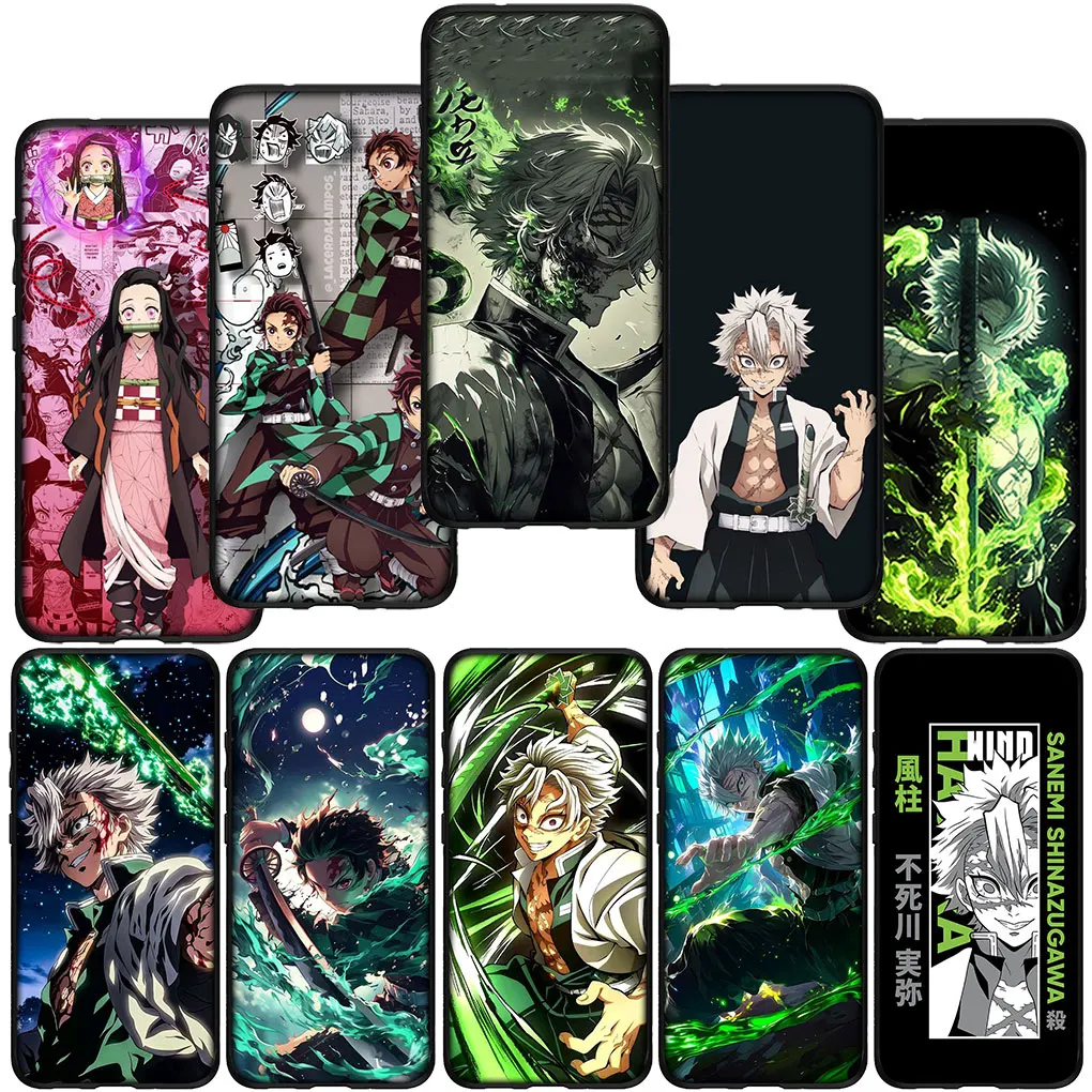 Чехол Demon Slayer Sanemi Shinazugawa для Xiaomi Poco C65 X6 X3 NFC GT X4 M6 M4 M5 C40 F3 F6 F5 Pro Redmi 13C 12C 14C