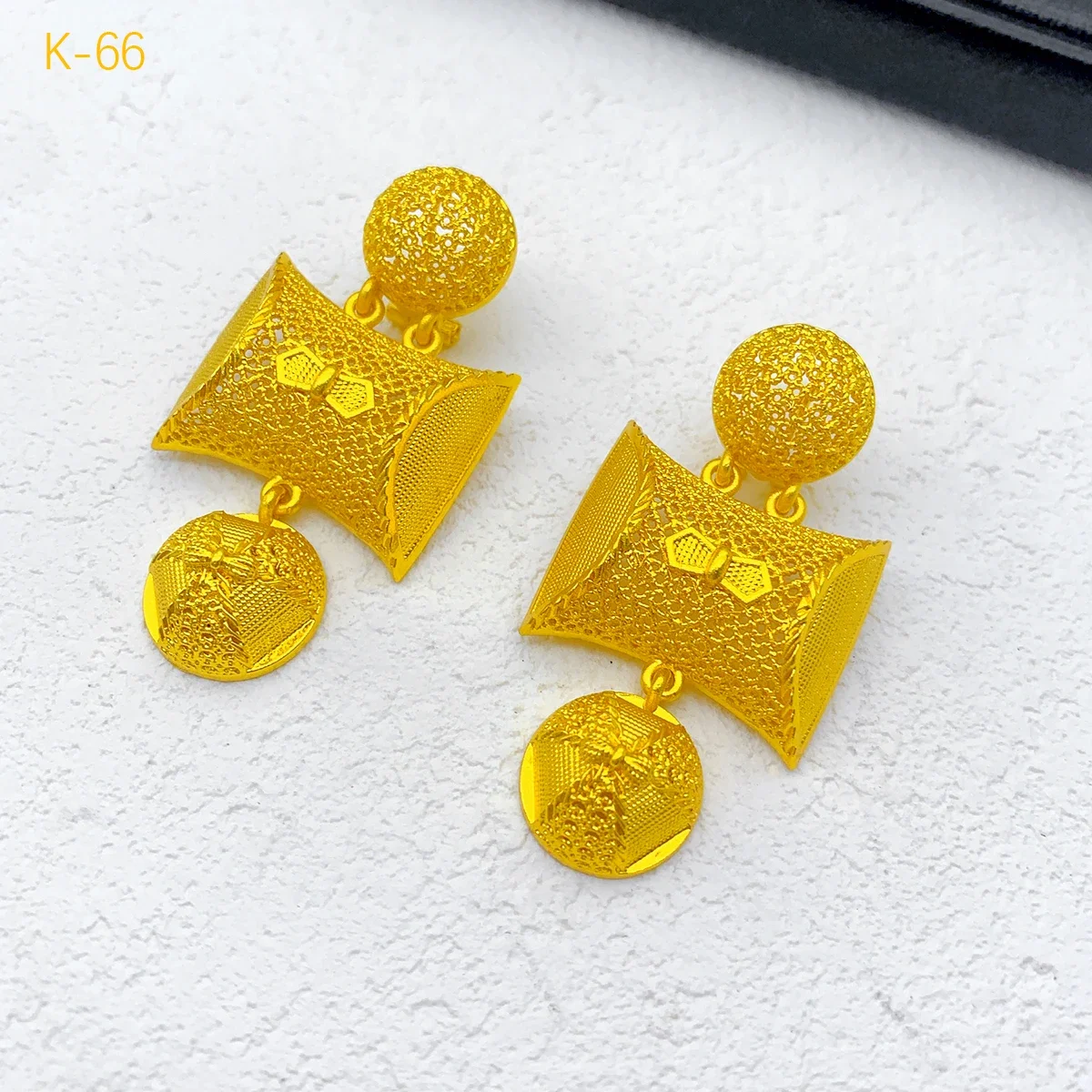 ANIID Индийский Дубай Роскошные 24-каратные позолоченные ожерелья и серьги