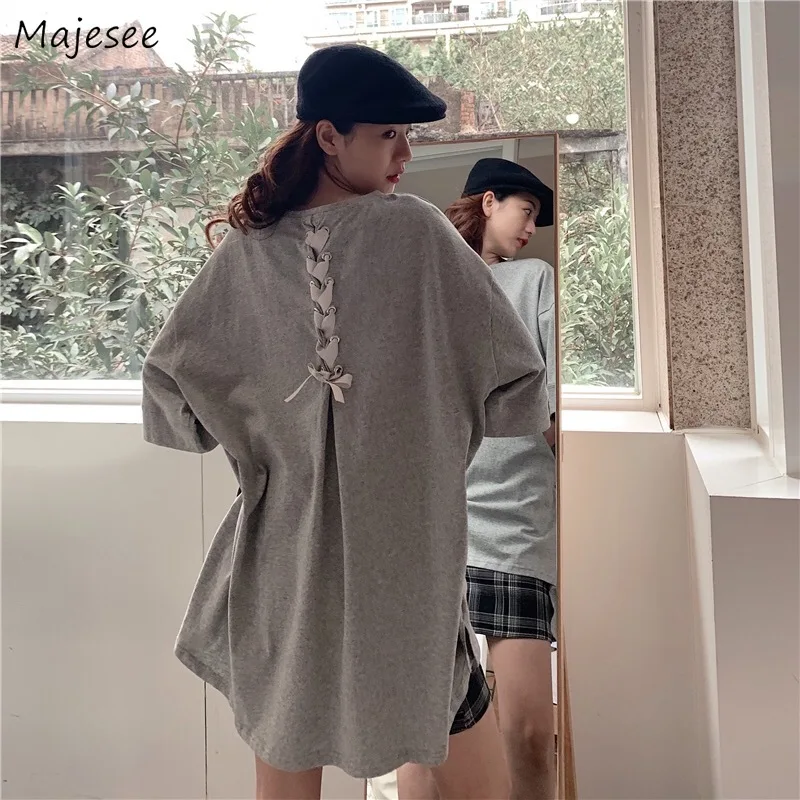 

Женская летняя блузка с коротким рукавом, элегантный свободный Универсальный простой топ в стиле High Street для студентов, Новое поступление