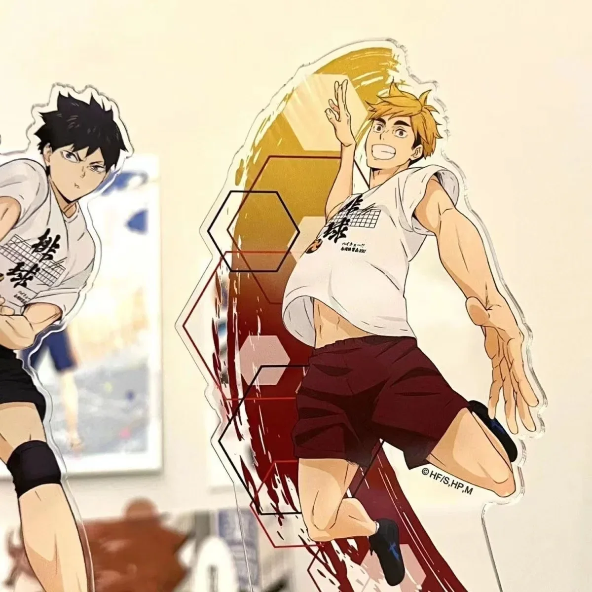Аниме Haikyuu! Tobio Kageyama Miya Atsumu акриловая коллекция подставка форма детали знаки
