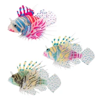 funny lionfish device fish tank accessories underwater world floating decor small cartoon aquarium ornament toy drop shipping