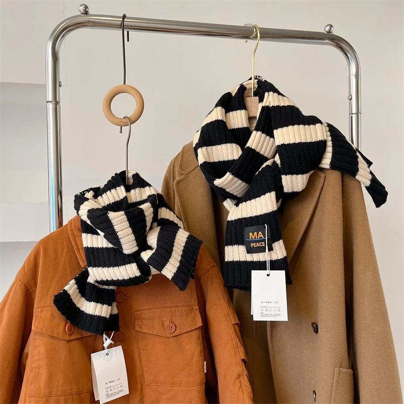 

Корейский стиль шерстяная пряжа глушитель дизайн шерстяная пряжа вязаный шарф для женщин детский шейный платок зимняя шаль эластичная шея ...