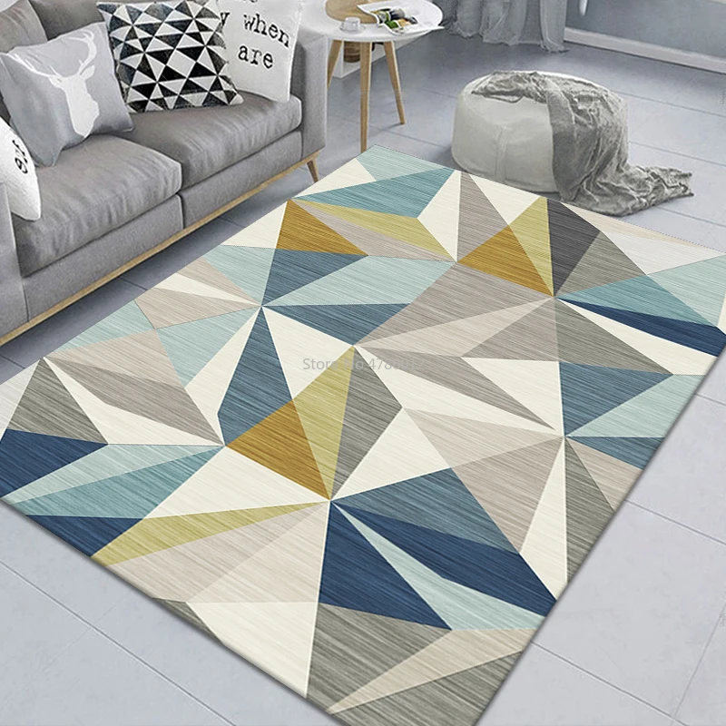 200X300CM Modern Gold Diamond Velvet Rectangular Full Shop Living Room Coffee Table Sofa Carpet Bedroom Bedside Mats Custom