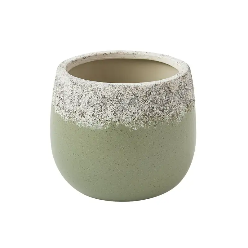 

6" Green Ceramic Planter