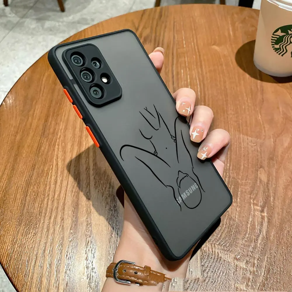 Жесткий матовый чехол для Samsung Galaxy A52 A52S A72 A53 A73 A71 A32 A51 A33