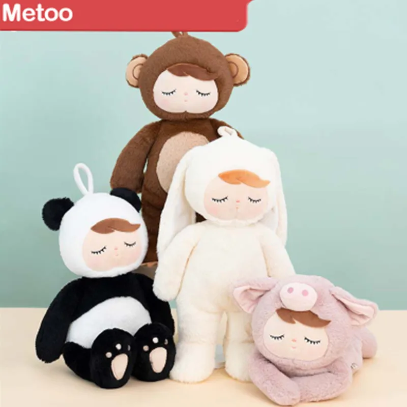 Новый Кролик Mi metoo милый кукла Анджела Мягкий Плюшевая Кукла панда плюшевая