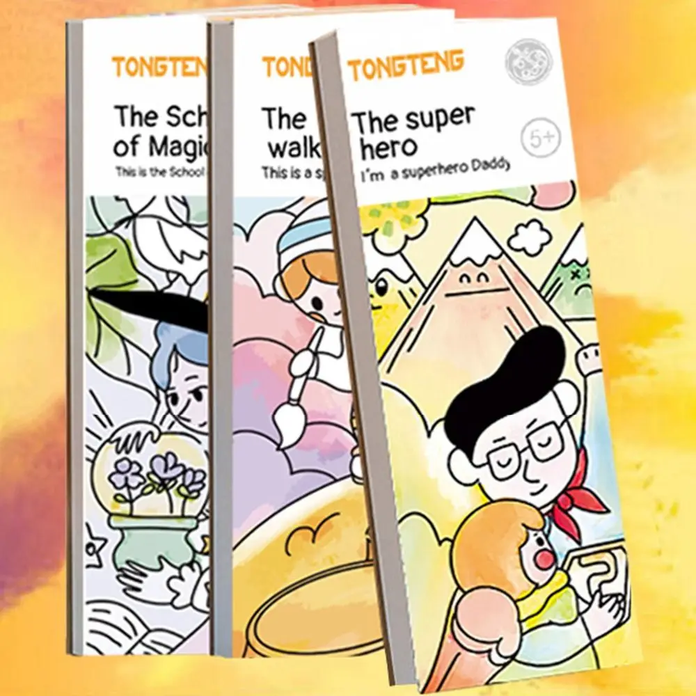 

Supplies Gouache Graffiti Books Watercolor Painting Book Bookmark Coloring Book Water Color Pigment Coloring Book