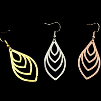 trendy fashion jewelry women earrings stainless steel fashion pendant large gold earring personality pendant holiday gift 2022