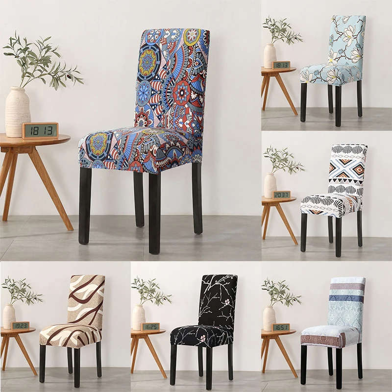 

Fashion Stripes Vintage Floral Thread Pattern Print Chair Covers Dresser Decorations Home Accessories and Tools Furniture Covers