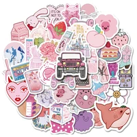 103050pcs vsco style pink small fresh graffiti stickers for suitcase guitar car computer ipad skateboard sticker wholesale