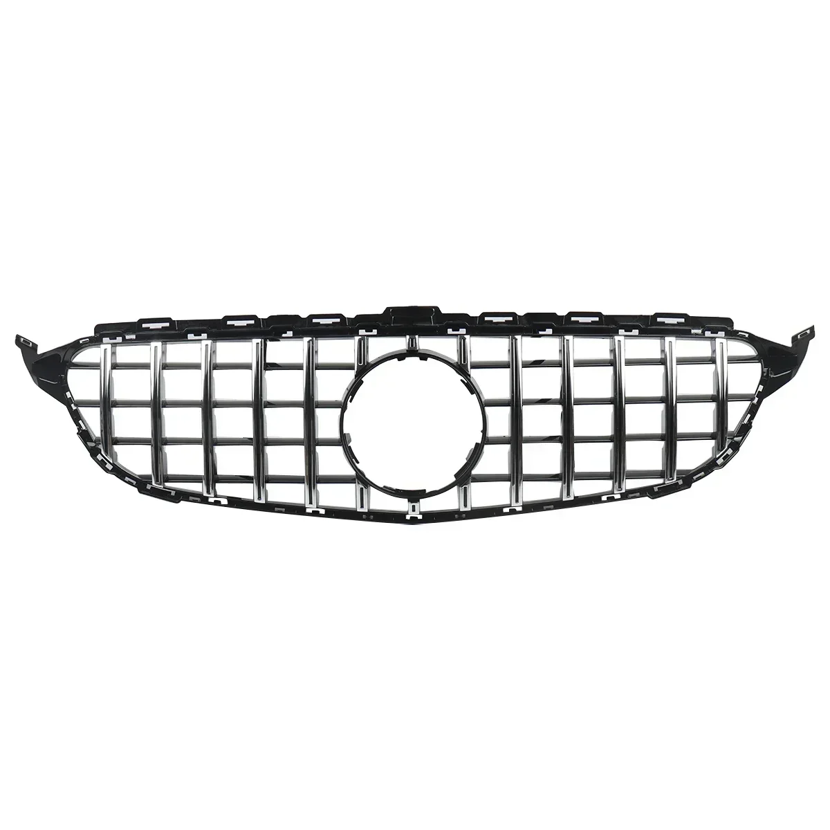 GT стиль передний бампер решетка для Mercedes Benz C W205 2015 2016 2017 AMG авто аксессуары тюнинг