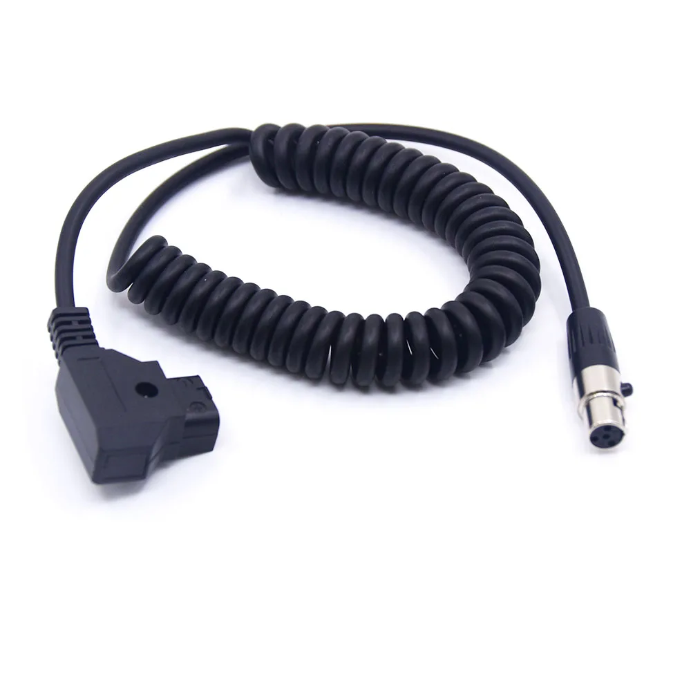 Переходник с D-Tap папа на 4 контакта Mini XLR мама витой кабель питания для камеры TVlogic