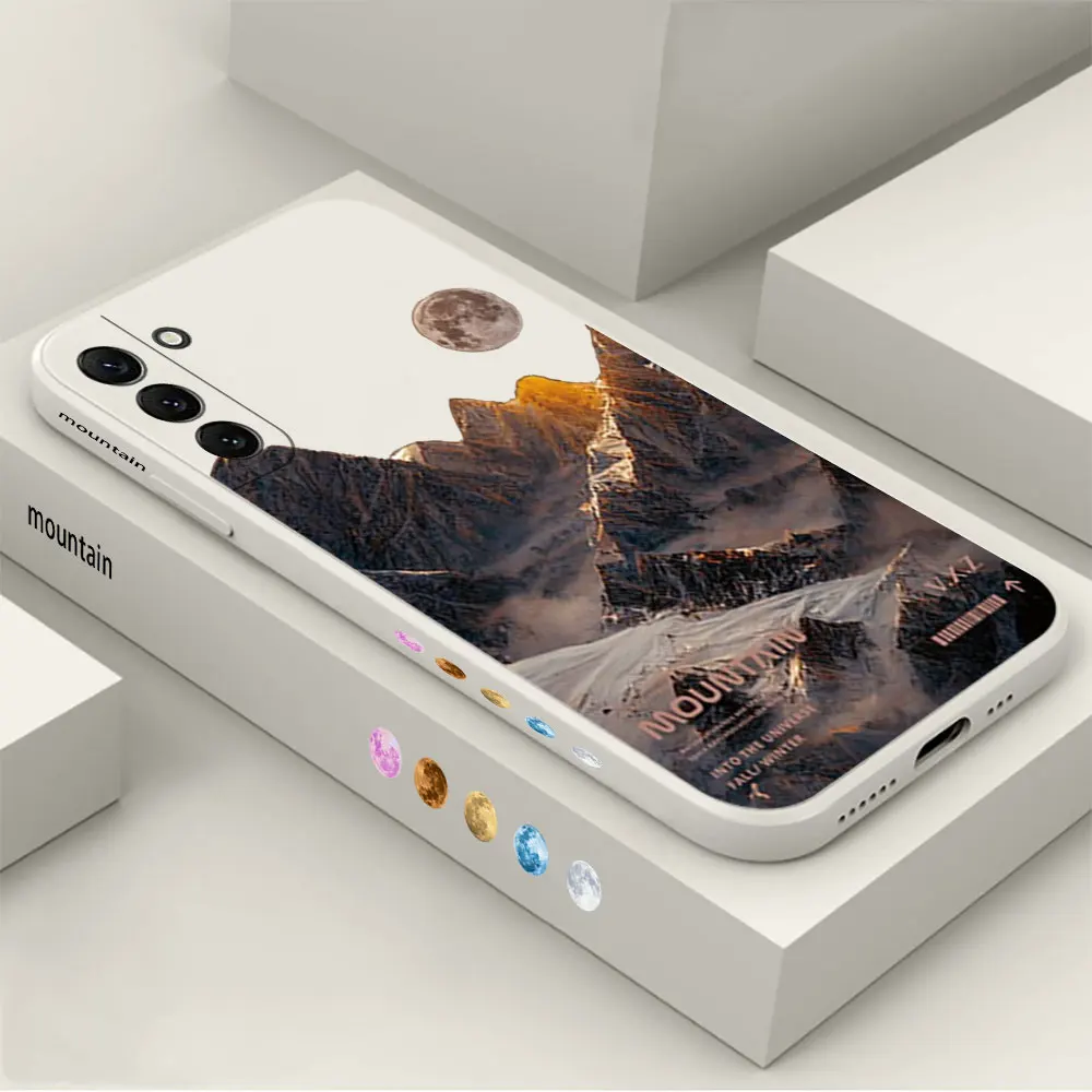 

Massif Scenery Sunset Phone Case For Samsung Galaxy S23 S22 S21 S20 FE Ultra 5G S11 S11E S10 S10E S9 Plus Lite Cover Funda Cqoue