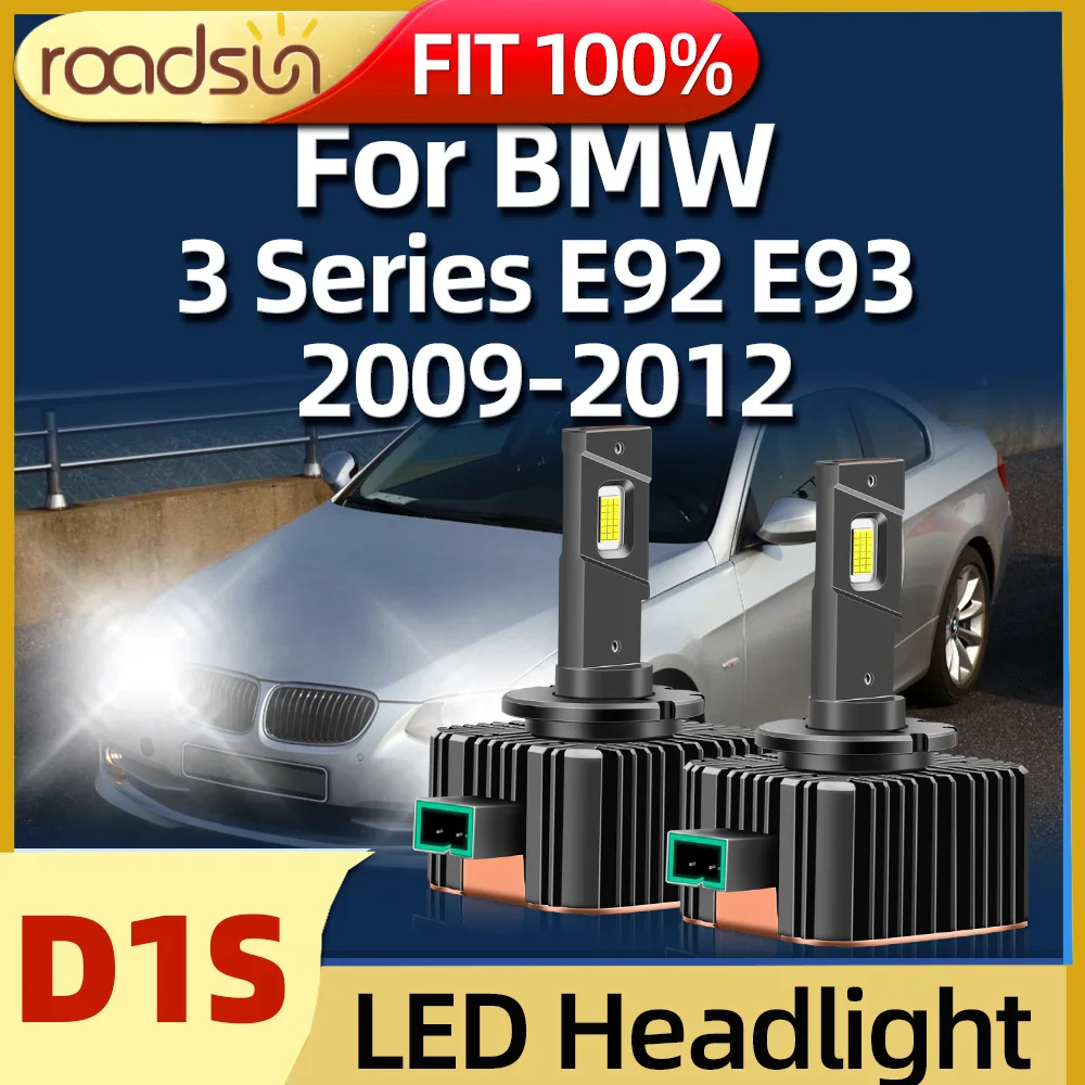 

Roadsun LED Headlights HID D1S Bulb 120W 45000LM Car Light 6000K Automobile For BMW 3 Series E92 E93 2009 2010 2011 2012