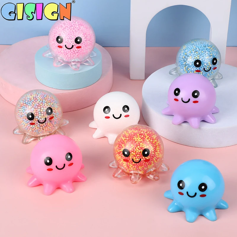 

Новый светящийся светильник с вентиляционным отверстием для кальмаров сжимаемые игрушки декомпрессия игрушка пузырьковый осьминог мяч для снятия стресса игрушки для детей подарок AK411
