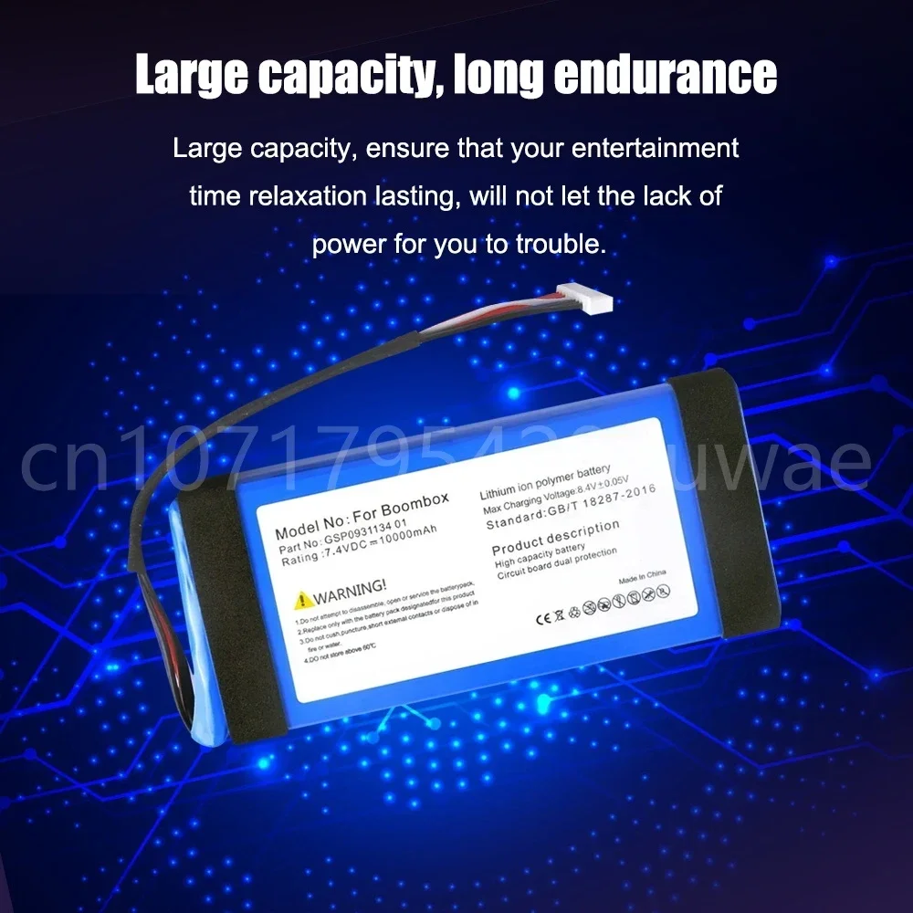 7.4V 25000mAh GSP 0931134 01 аккумулятор для JBL Boombox 1 плеер динамик замена перезаряжаемого