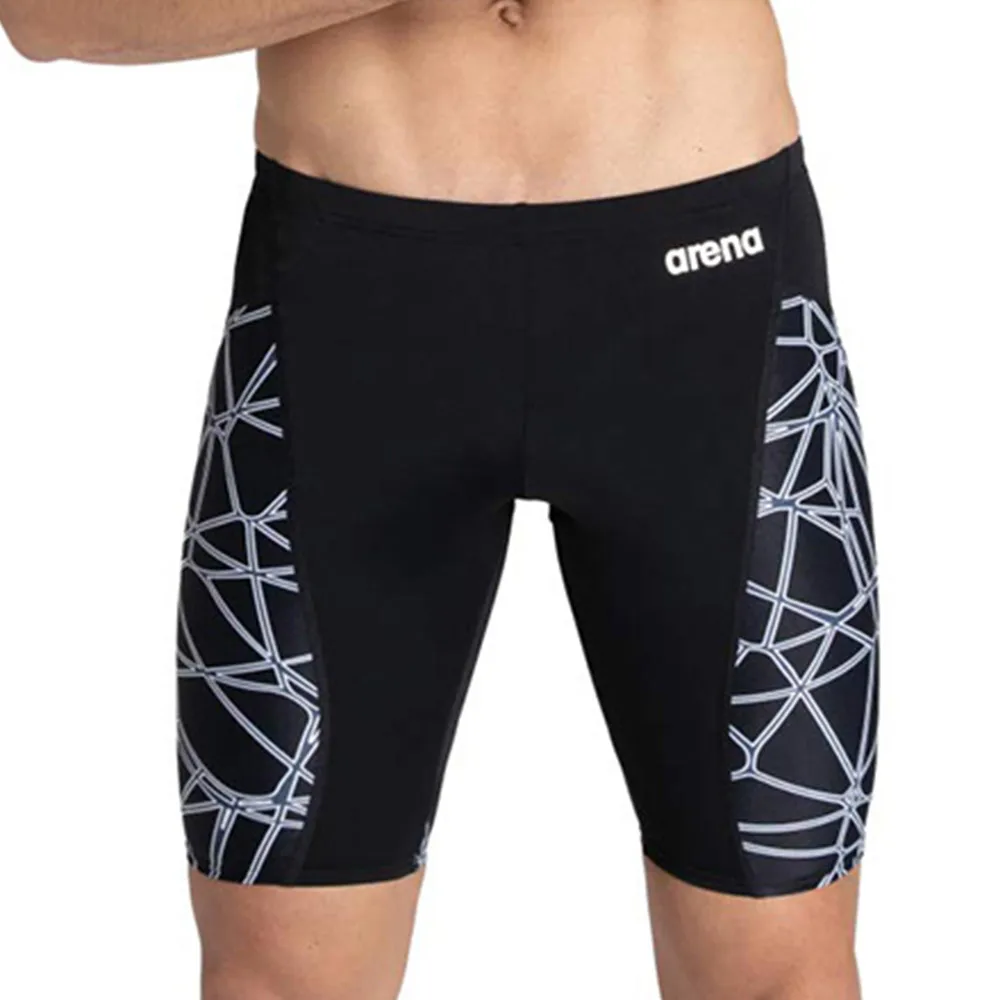 

2023 Men's Jammer Swimsuit Training Swimming Shorts Athletic Training Shorts Summer Surf Diving Trunks Beach Tights Bathing Suit