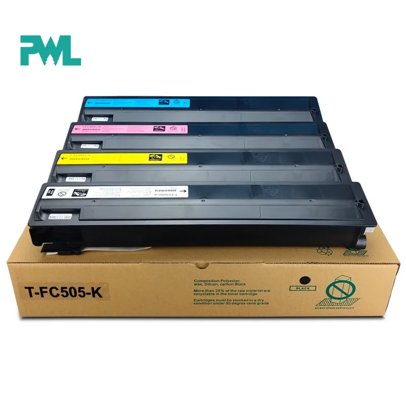 

1PC T-FC505 Compatible Colors Toner Cartridge for Toshiba e-Studio 2000 2500 2505 3005 4505 5005AC TONER POWDER