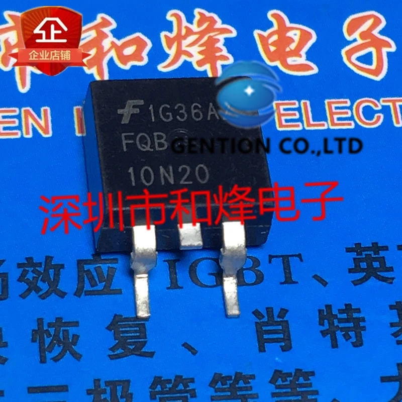 

10 шт. FQB10N20 MOS полевой транзистор TO-263 10A 200V в наличии 100% новый и оригинальный