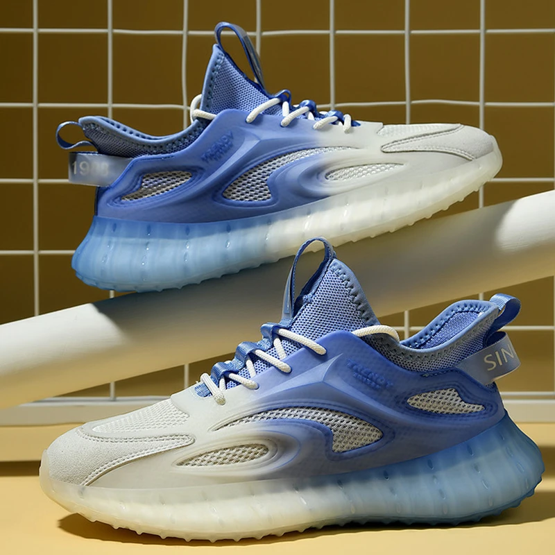 2022 New Men's Sneakers Outdoor Sports Running Shoes Male Breathable Casual Sneakers Non-slip Air Cushion Fitness Tennis Shoes