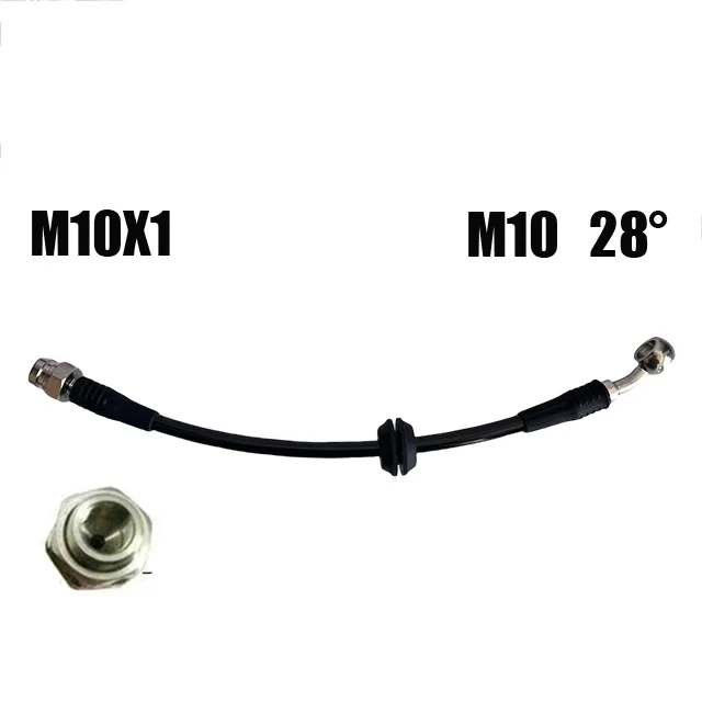 

M10 10X1Автомобильная гидравлическая тормозная трубка, стальная проволока, плетеная тормозная стальная горловина, масляная трубка сцепления, дюймы, комплект подъема подвески для бездорожья