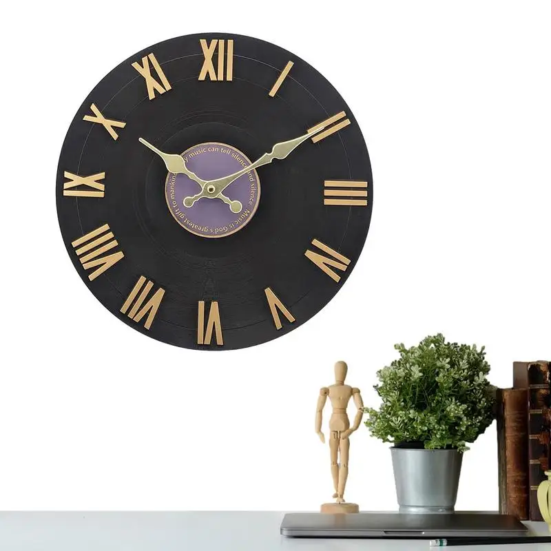 

Large Outdoor Clock Indoor Outdoor Resin Wall Clock Large Wall Clocks Retro Silent Weatherproof Clock For Patio Pool Lanai Fence