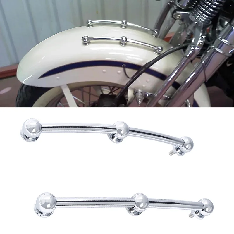 

Motorcycle Front Fender Side Spear Trim For Harley Softail FLST 1986-2017 2016 2015 2014 2013 2012 2011 2010 2009 2008 07 chrome