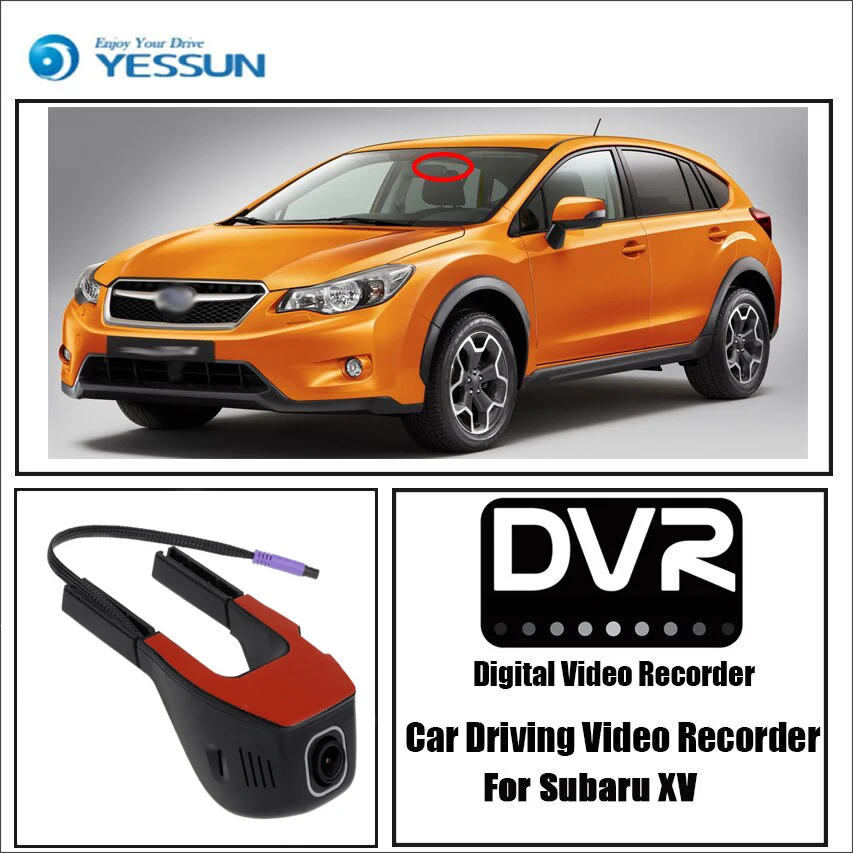 

Мини-видеорегистратор YESSUN для Subaru XV, управление через приложение, Wi-Fi, Novatek 96658