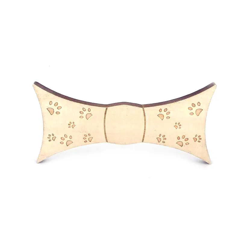 

Новинка, мужские классические бамбуковые деревянные галстуки-бабочки, модные галстуки-бабочки с принтом собаки, деревянные галстуки-бабочки для мальчиков, мужские галстуки