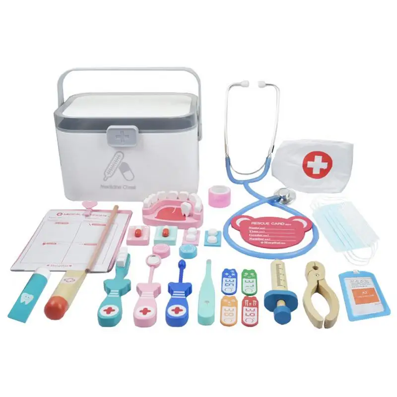 

Pretend Play Doctor Educational Toys For Children Medical Simulation Medicine Chest Set For Kids Interest Development Tools Toys