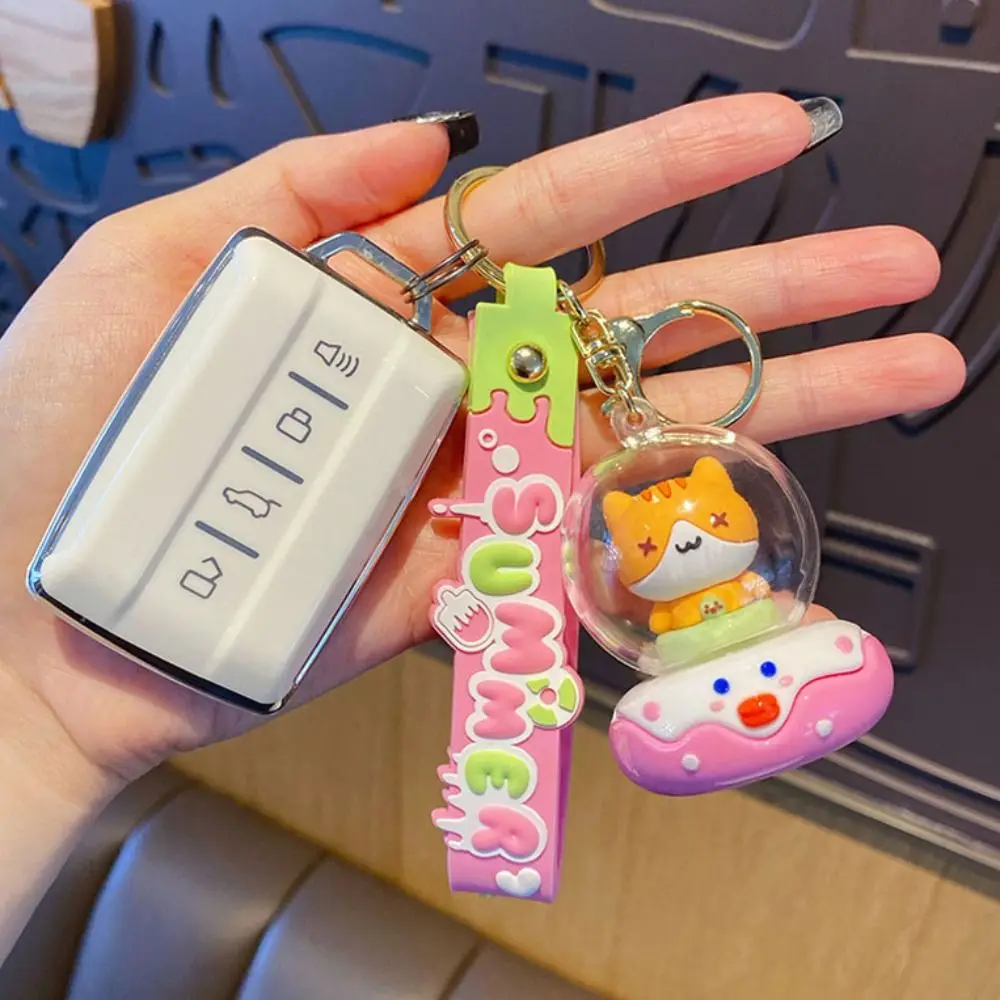 Креативный милый мультяшный брелок-пилот пончик кукла брелок с котом ПВХ Kawaii