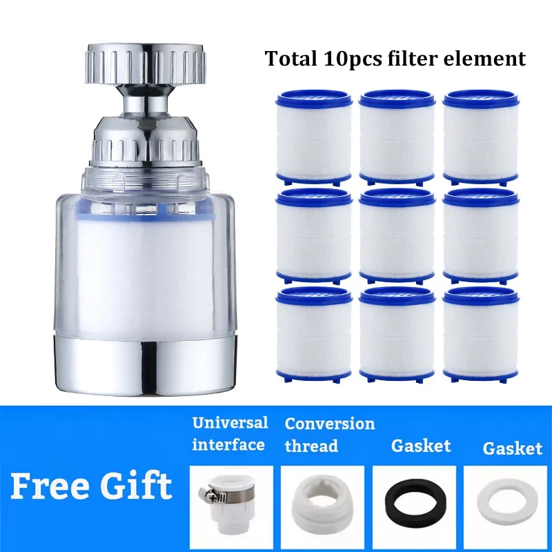 

Фильтрующий элемент для крана, набор насадок для очистки воды, бытовой фильтр, удаление хлора, тяжелый металлический фильтр, смягчающий твердая вода