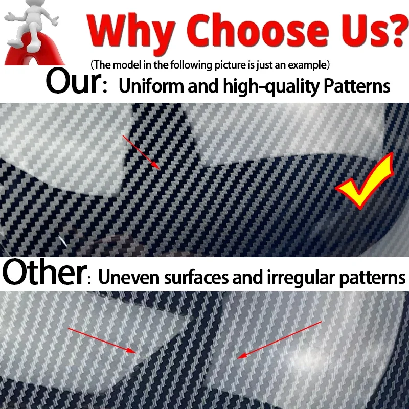 Глянцевый черный карбоновый узор дополнительная накладка на боковые зеркала