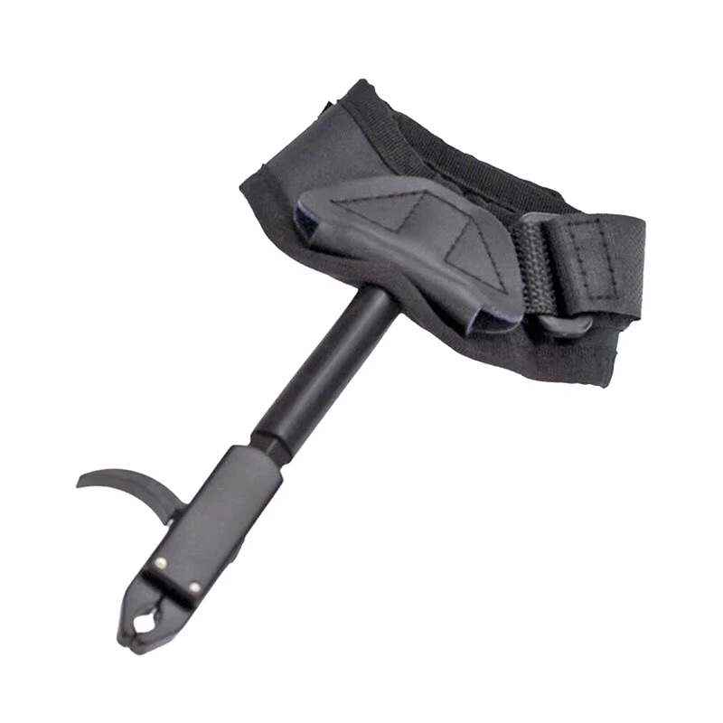 1Pc Archery Caliper Release Aid Black Color Compound Bow Strap Shooting Pro Arrow Trigger Wristband