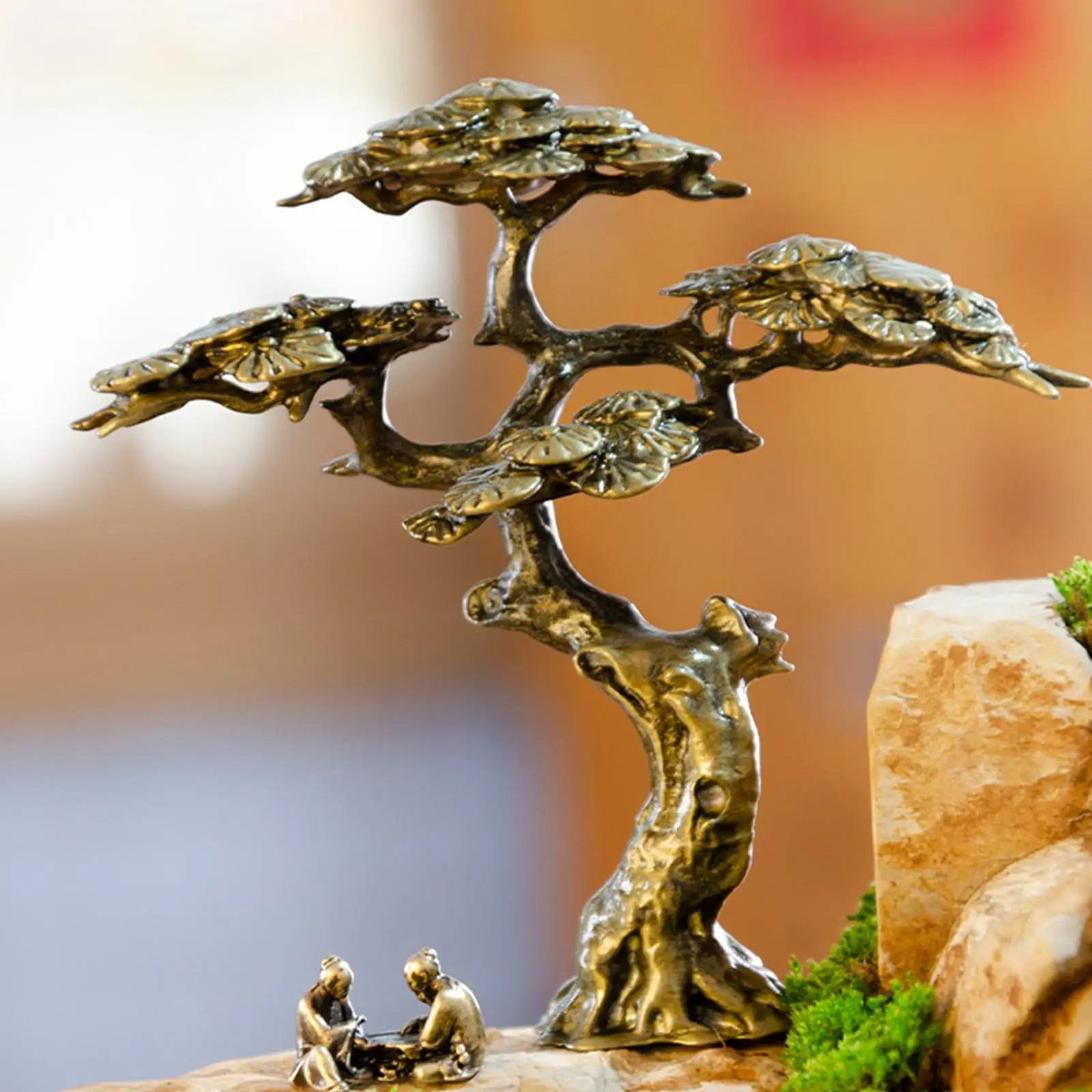 

Antique Tree Statue Miniature Figurine Ornament for Tabletop Decoration