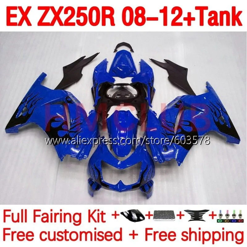 

+Tank For HONDA SuperHawk VTR1000 VTR 1000 F 1000F VTR1000F 95 96 97 98 99 00 2001 2002 2003 2005 Fairing 201No.182 blue glossy