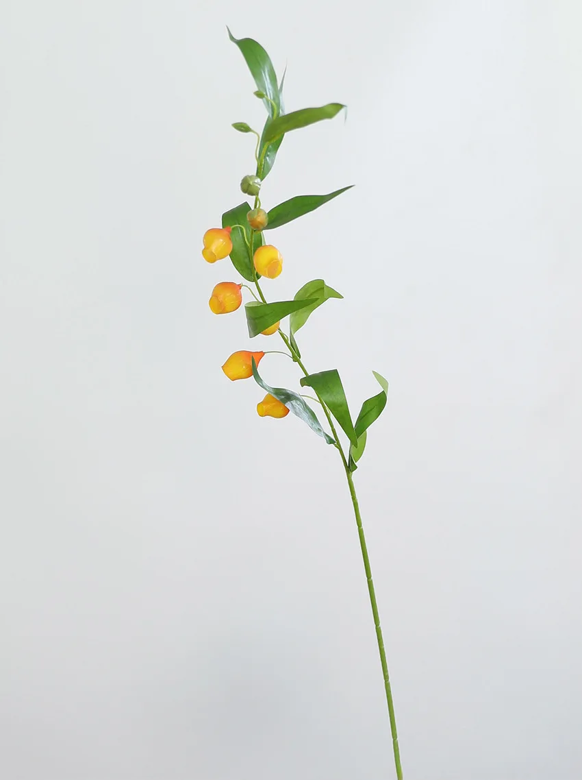 Искусственные красные цветы-фонарики 69 см