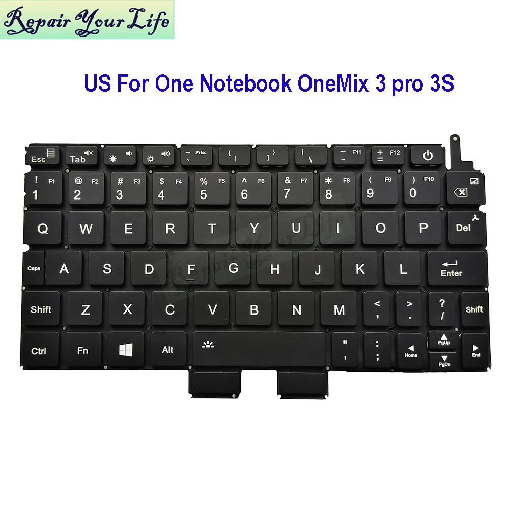 Фото Англо-американская клавиатура для One Netbook OneMix 3 PRO 3S One Mix 3Pro A09E K845 KY202-1, сменные клавиатуры, запчасти для ноутбуков №1
