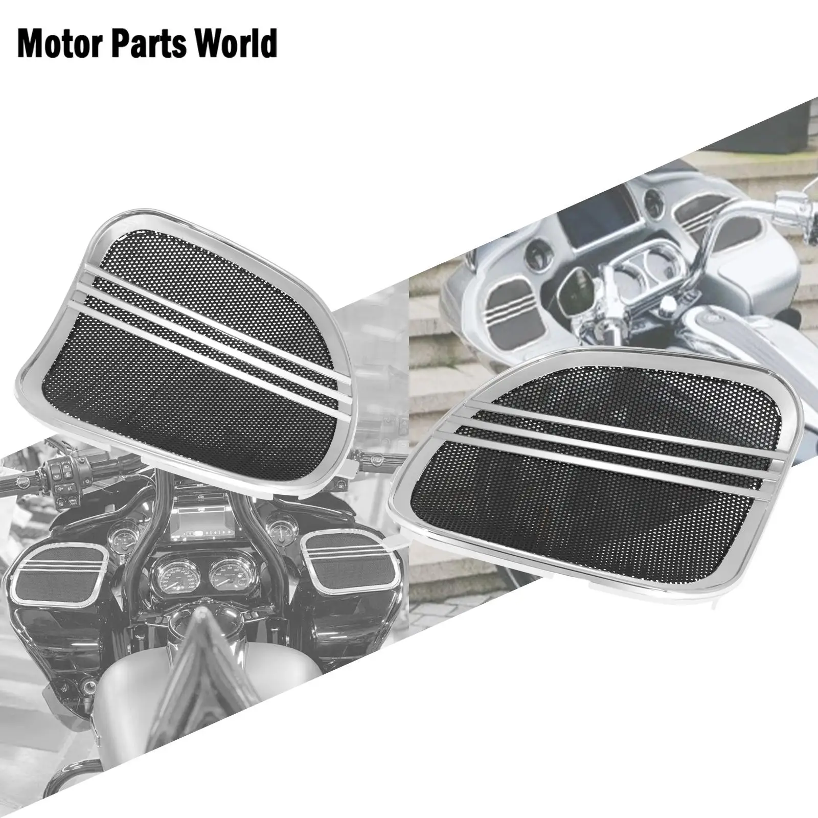 

Трехлинейная накладка на колонку для мотоцикла, хромированная Накладка для Harley Touring Road Glide Limited FLTRK CVO Ultra FLTRUSE FLTRX 2015-21