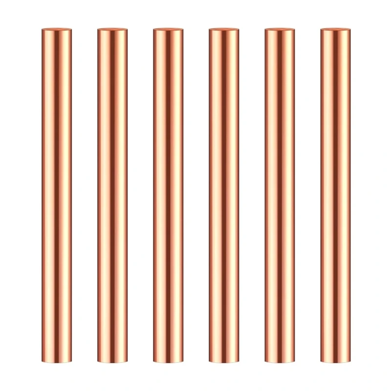 Медный круглый стержень длиной 3 94 дюйма твердый медный металлический для