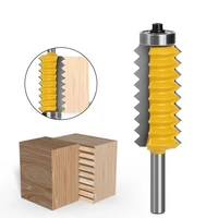 8mm shank milling cutter finger joint glue raised panel v joint router bits for wood tenon woodwork cone tenon bit