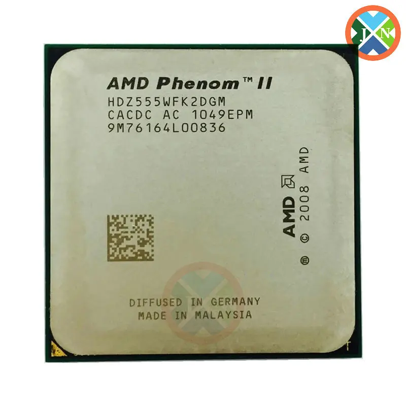 

Процессор AMD Phenom II, X2, 555 ГГц, 3,2 ядер, HDZ555WFK2DGM, разъем AM3