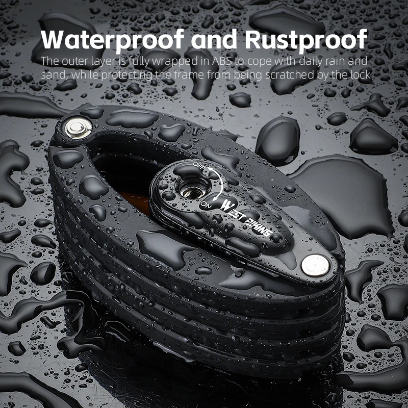 Складной Замок-цепочка для велосипеда высокопрочный замок из легированной стали