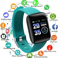 new smart watch women men kids heart rate blood pressure monitor 116plus waterproof sport smartwatch watch clock for android ios