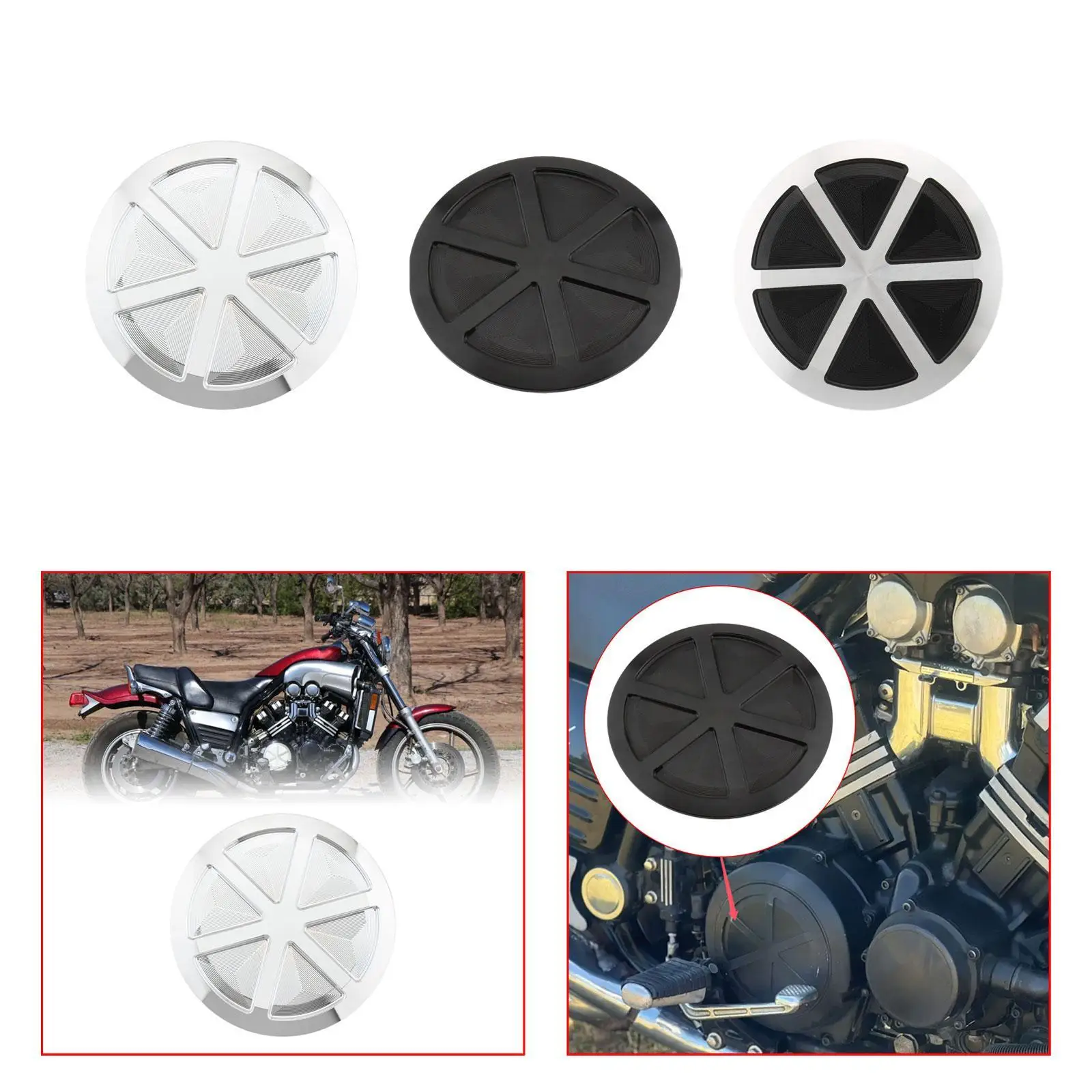 Motorcycle Clutch Cover Decoration for Yamaha Vmax 1200 1985-2007