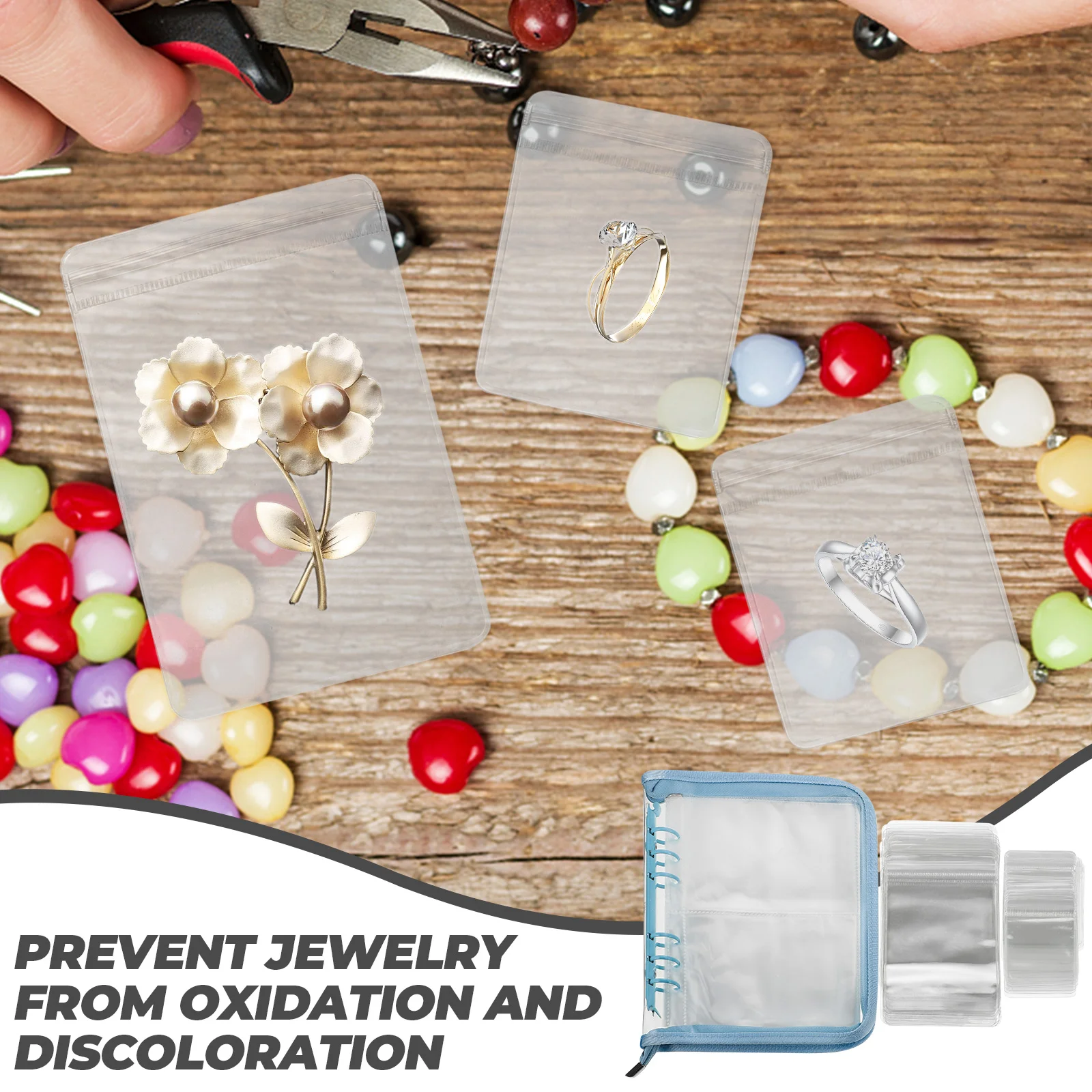 Jewelry Book Earring Travel Jewelriesorganizer Books Zipper Storage Container Ring Case Clear Pockets Organizers Bracelets