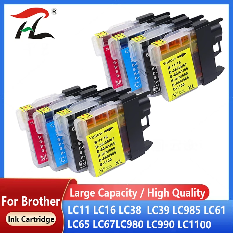 

LC61 LC38 LC985 LC39 LC67 LC1100 LC980 LC985 Compatible ink Cartridge for Brother DCP-J140W MFC-J265W J410 J415W J220 printer